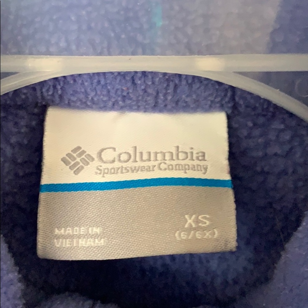 Girls Columbia fleece jacket